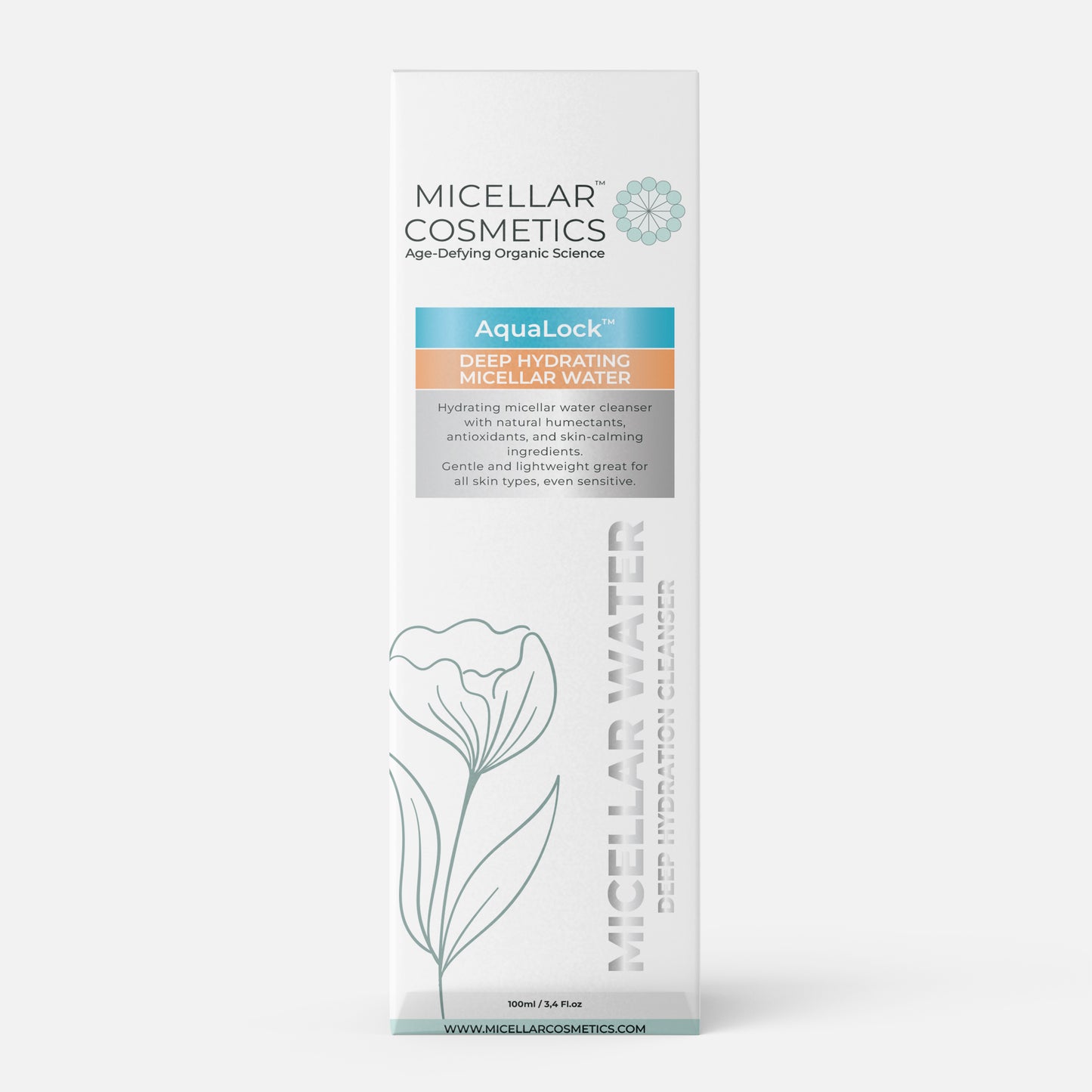 Aqualock micellar water bottle 100ML