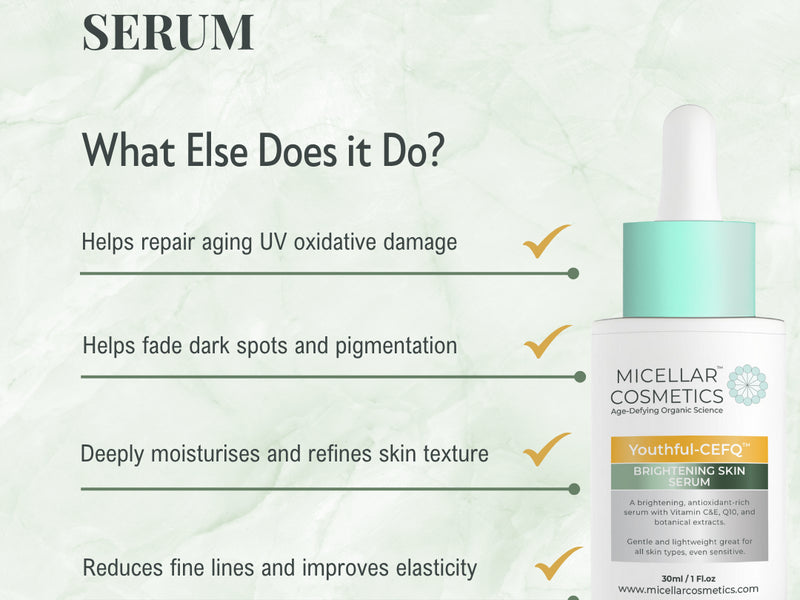 Micellar Cosmetics™ Youthful CEFQ Serum – Antioxidant Anti‑Ageing Serum 30ml