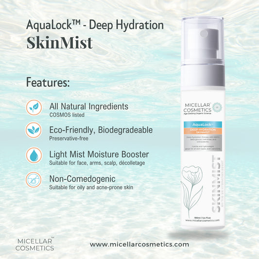Micellar Cosmetics™ AquaLock SkinMist – Hydrating Moisture Mist 100ml