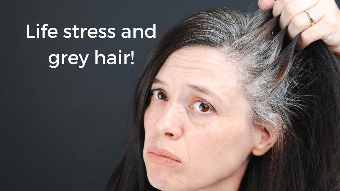 Life stress and grey hair.