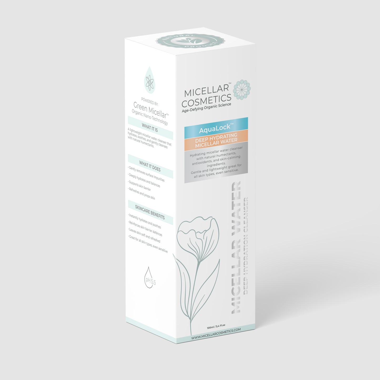 Aqualock micellar water box 100M