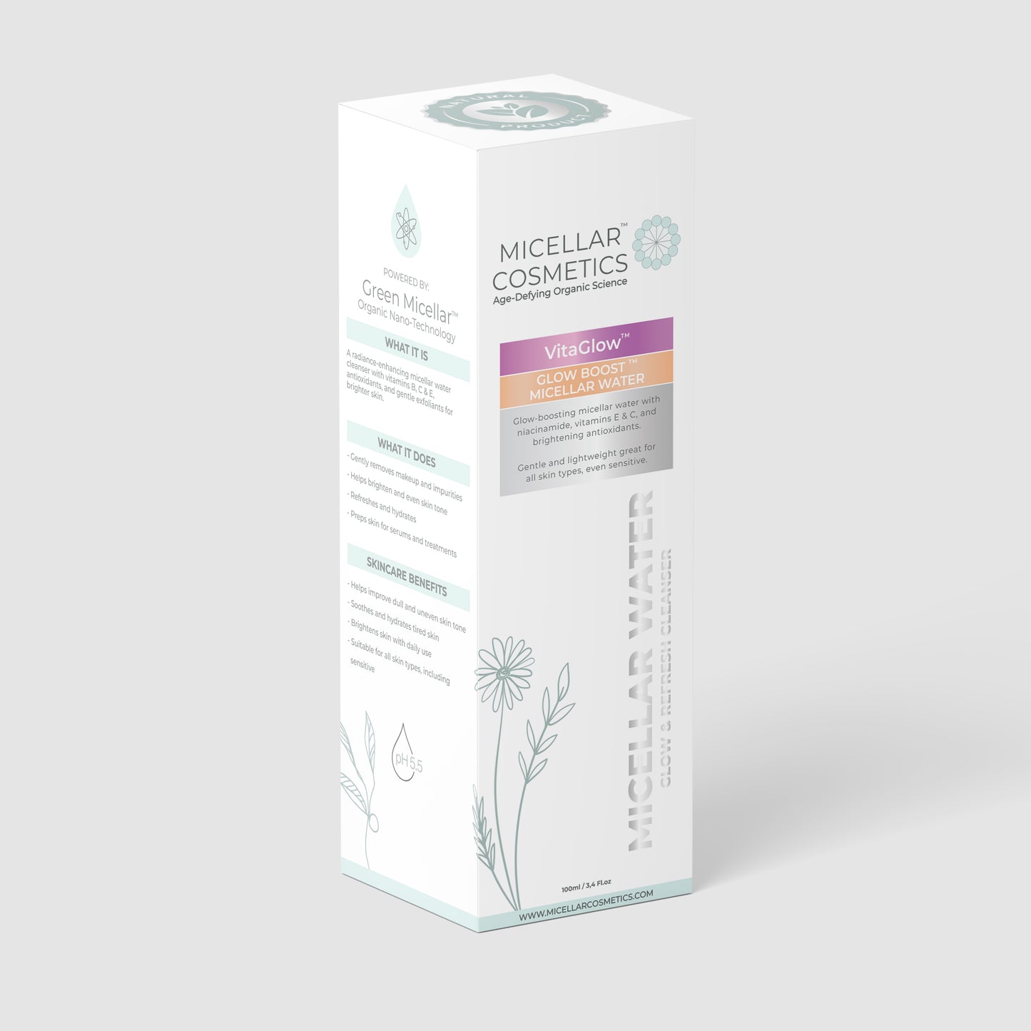 Vita Glow Micellar Water Box – 100ML