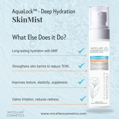 Micellar Cosmetics™ AquaLock SkinMist – Hydrating Moisture Mist 100ml