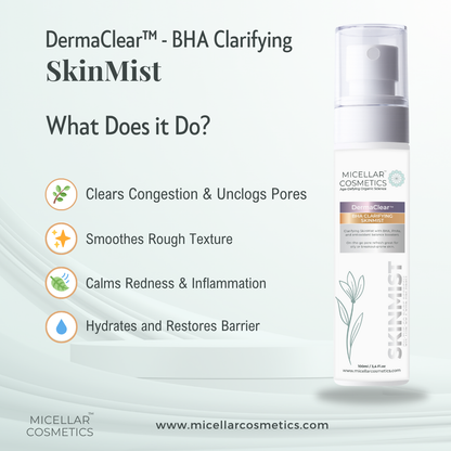 Derma Clear BHA Skin Mist – What It Does Graphic