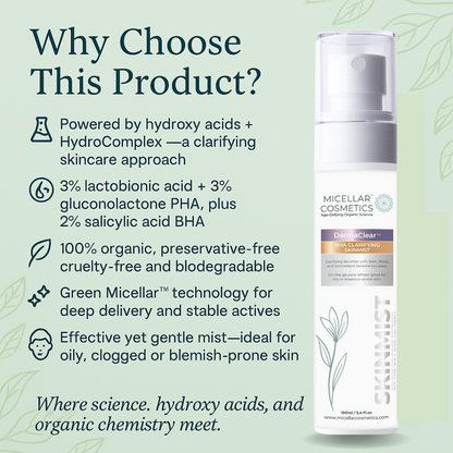 Derma Clear BHA Skin Mist – Why Choose This Product Graphic