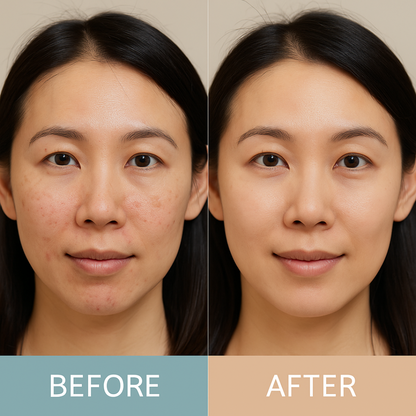 Derma Clear RRS Skin Mist – Single Before and After Image