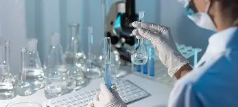 Scientific innovation in skincare lab