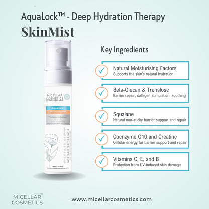 Micellar Cosmetics™ AquaLock SkinMist – Hydrating Moisture Mist 100ml