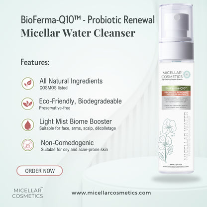 Micellar Cosmetics™ BioFerma Micellar Water – Probiotic Cleansing Water 200ml