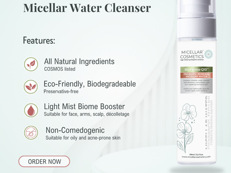 Micellar Cosmetics™ BioFerma Micellar Water – Probiotic Cleansing Water 200ml