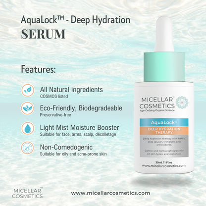 Micellar Cosmetics™ AquaLock Serum – Deep Hydration Serum 30ml