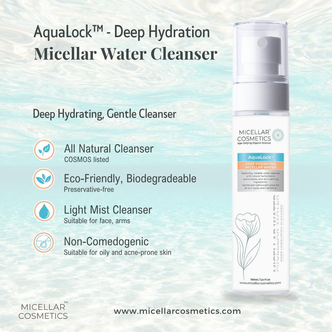 Micellar Cosmetics™ AquaLock Micellar Water – Hydrating Makeup Remover 200ml