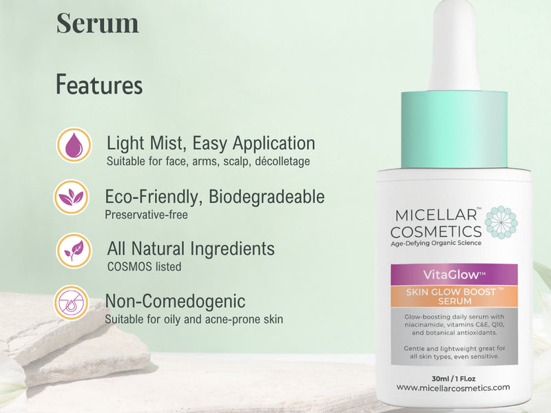 Micellar Cosmetics™ VitaGlow Serum – Radiance Boosting Serum 30ml