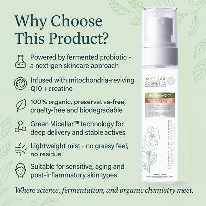 Micellar Cosmetics™ BioFerma Micellar Water – Probiotic Cleansing Water 200ml