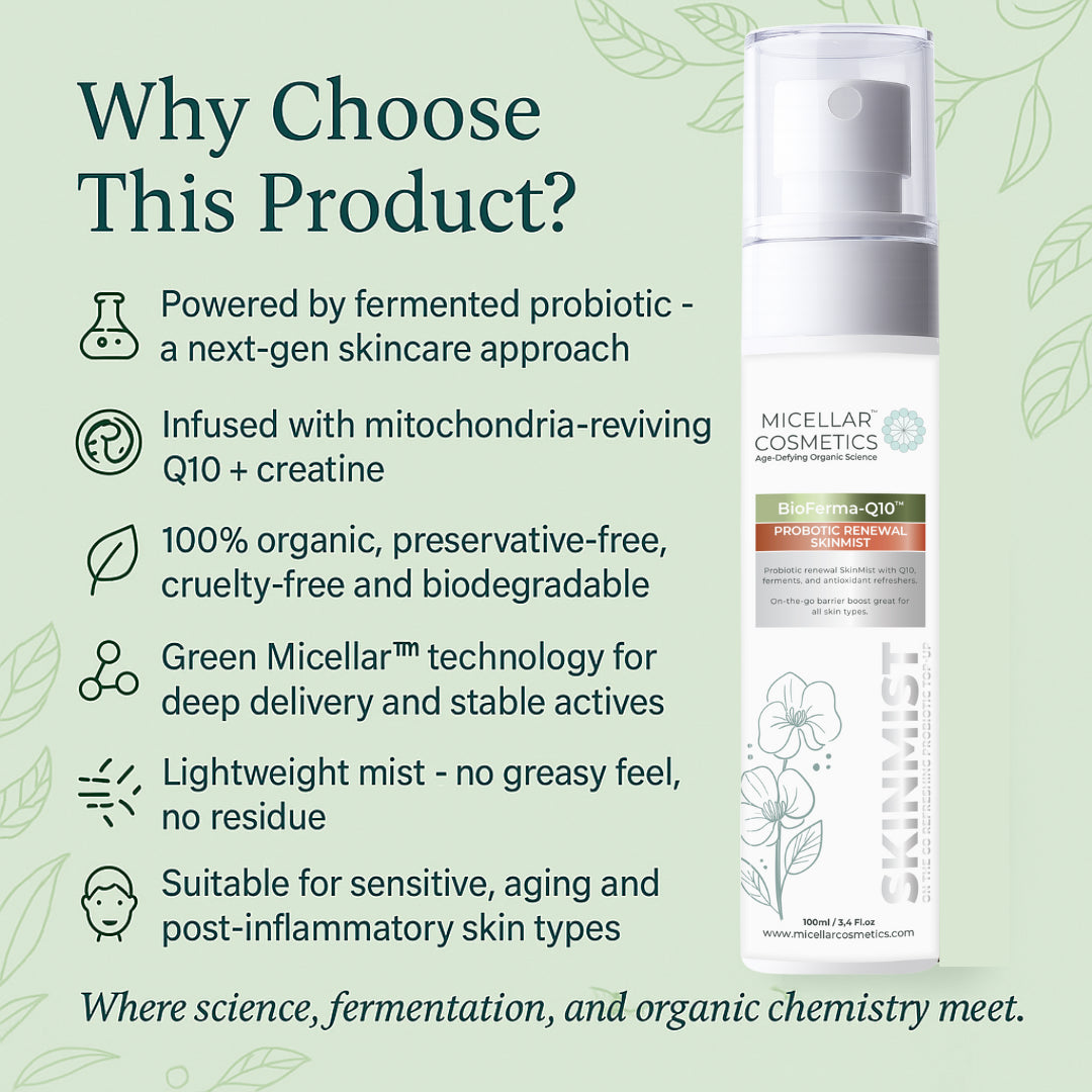 Micellar Cosmetics™ BioFerma SkinMist – Probiotic Skin Strengthening Mist 100ml