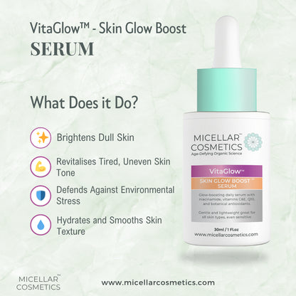 Micellar Cosmetics™ VitaGlow Serum – Radiance Boosting Serum 30ml