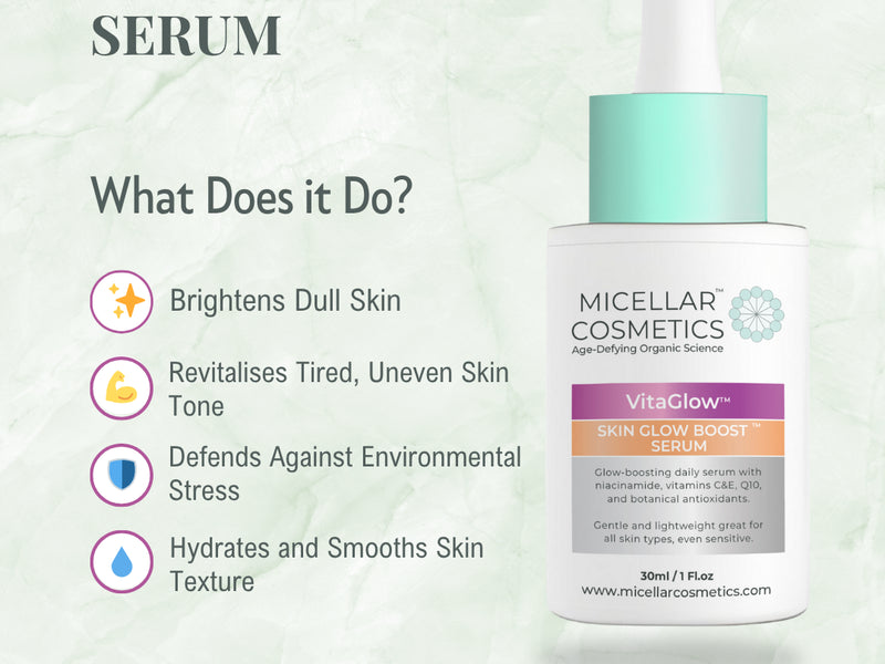 Micellar Cosmetics™ VitaGlow Serum – Radiance Boosting Serum 30ml