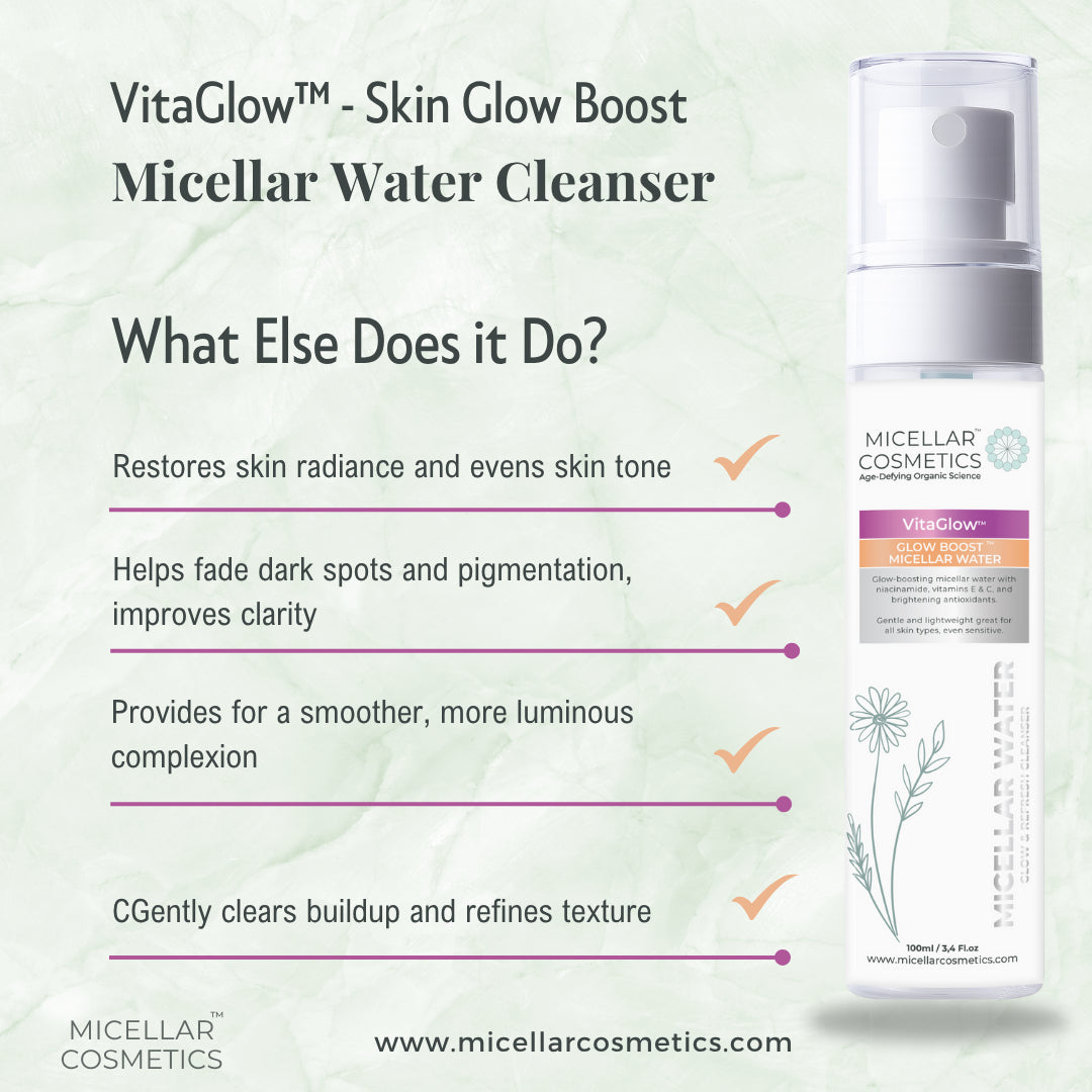 Micellar Cosmetics™ VitaGlow Micellar Water – Brightening Cleansing Water 200ml