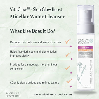 Micellar Cosmetics™ VitaGlow Micellar Water – Brightening Cleansing Water 200ml