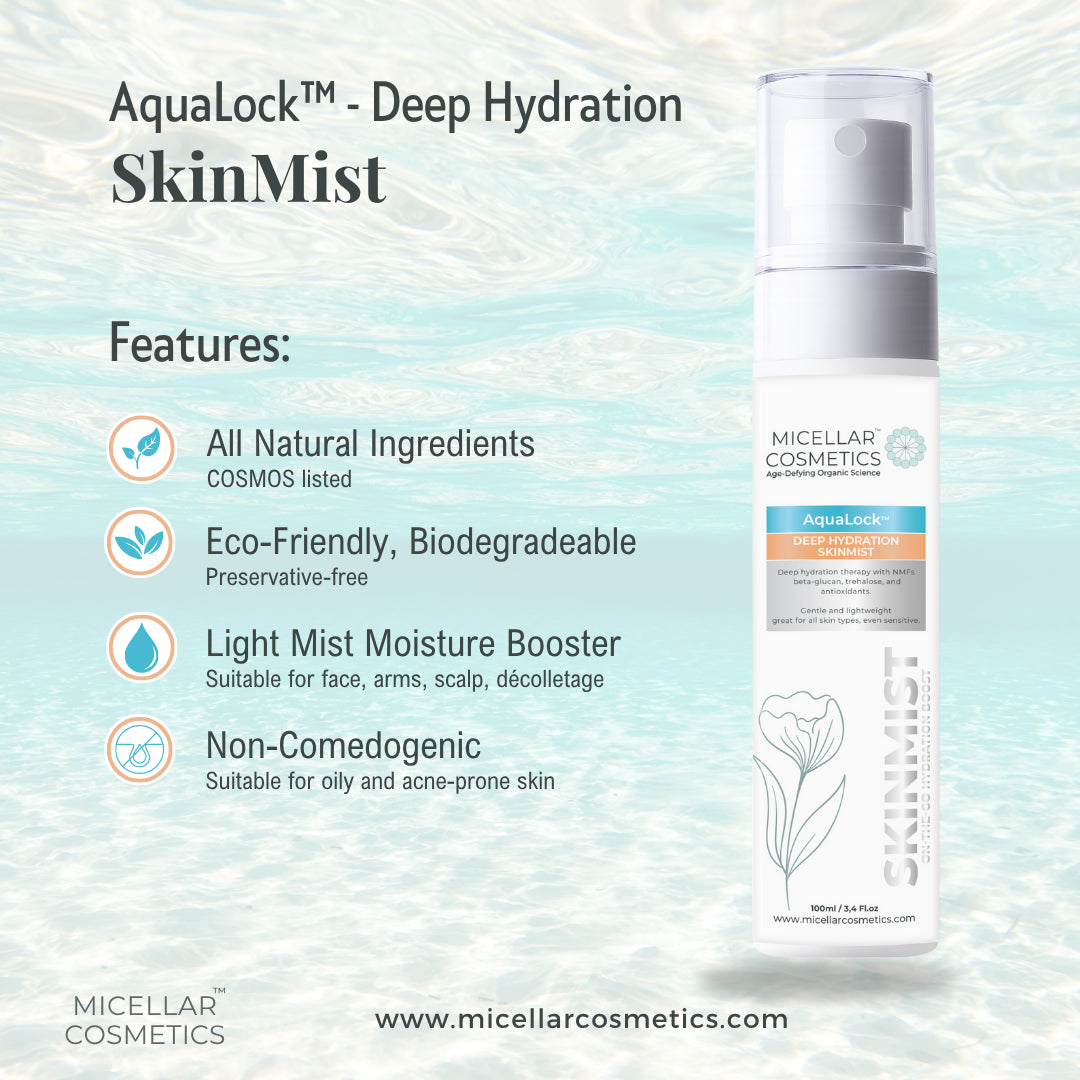 Micellar Cosmetics™ AquaLock SkinMist – Hydrating Moisture Mist 100ml