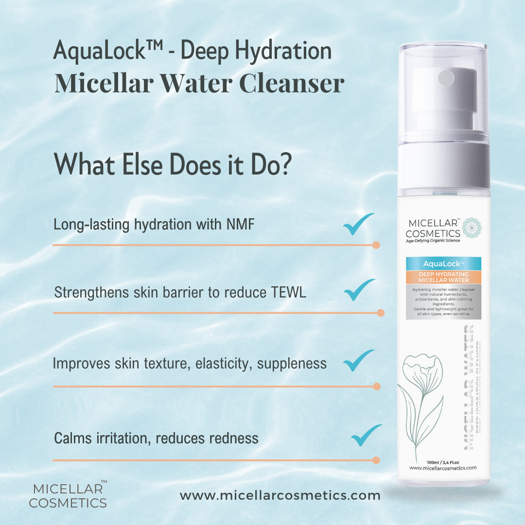 Micellar Cosmetics™ AquaLock Micellar Water – Hydrating Makeup Remover 200ml